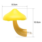 Led Night Light Mushroom Wall Socket Lamp