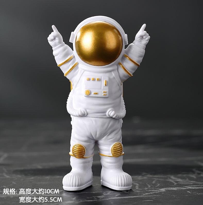 1pc Resin Astronaut Figure Statue Figurine