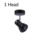 Multiple 5 heads black Iron led Ceiling Lights