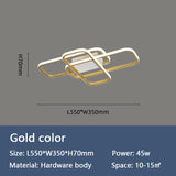 Smart Home Alexa Rectangle Aluminum Modern Led Ceiling Lights