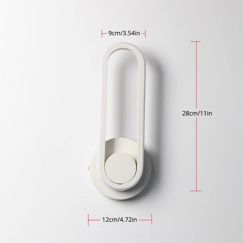 Bedroom Bedside Wall Light 330° Rotatable