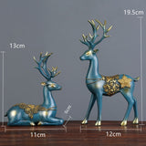 Nordic Home Decoration Deer Head Resin Statue Figurine