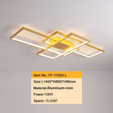 Smart Home Alexa Rectangle Aluminum Modern Led Ceiling Lights