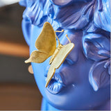 Nordic Minimalist Resin Figurines Cute Butterfly Boy Sculpture