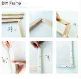 RUOPOTY Frame City Night Bus Diy Oil Painting By Numbers