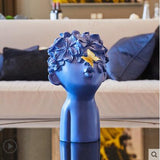 Nordic Minimalist Resin Figurines Cute Butterfly Boy Sculpture