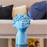 Nordic Minimalist Resin Figurines Cute Butterfly Boy Sculpture