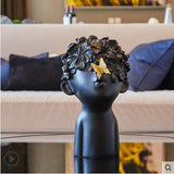 Nordic Minimalist Resin Figurines Cute Butterfly Boy Sculpture