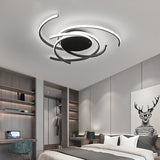 Black White Modern led Ceiling Lights for Living Room