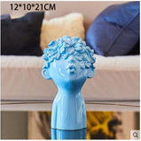 Nordic Minimalist Resin Figurines Cute Butterfly Boy Sculpture