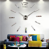 Watch Clocks 3d DIY Ccrylic Mirror Stickers Living Room