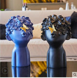 Nordic Minimalist Resin Figurines Cute Butterfly Boy Sculpture