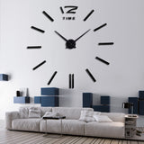 Watch Clocks 3d DIY Ccrylic Mirror Stickers Living Room