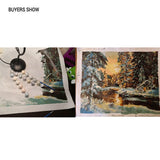 CHENISTORY Sunset Forest DIY Painting By Numbers Canvas Wall Art