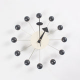 Quiet Round Ball Wood Wall Clock Home Decor