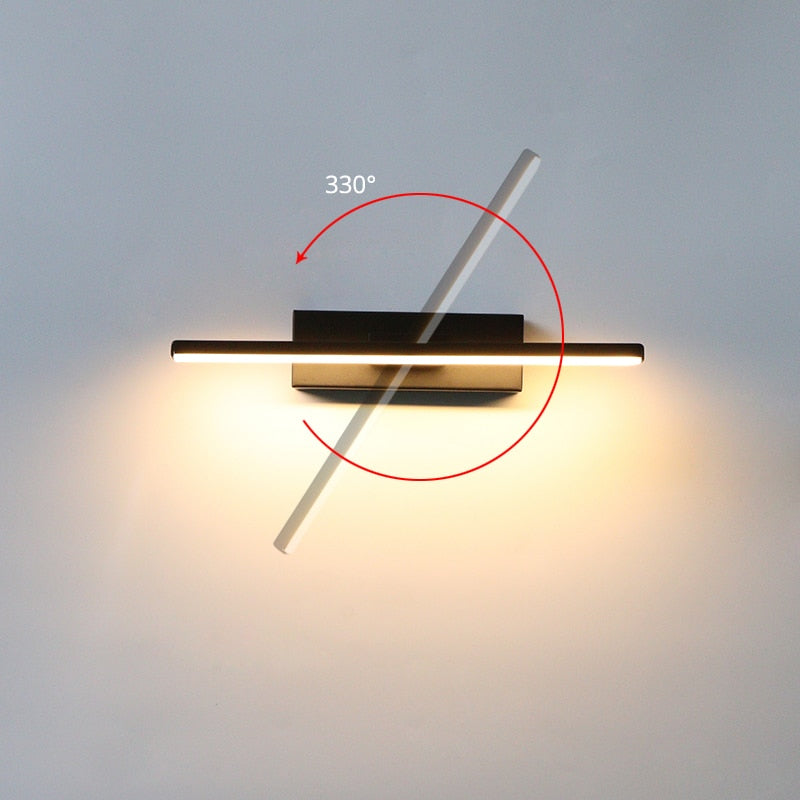 Bedroom Bedside Wall Light 330° Rotatable