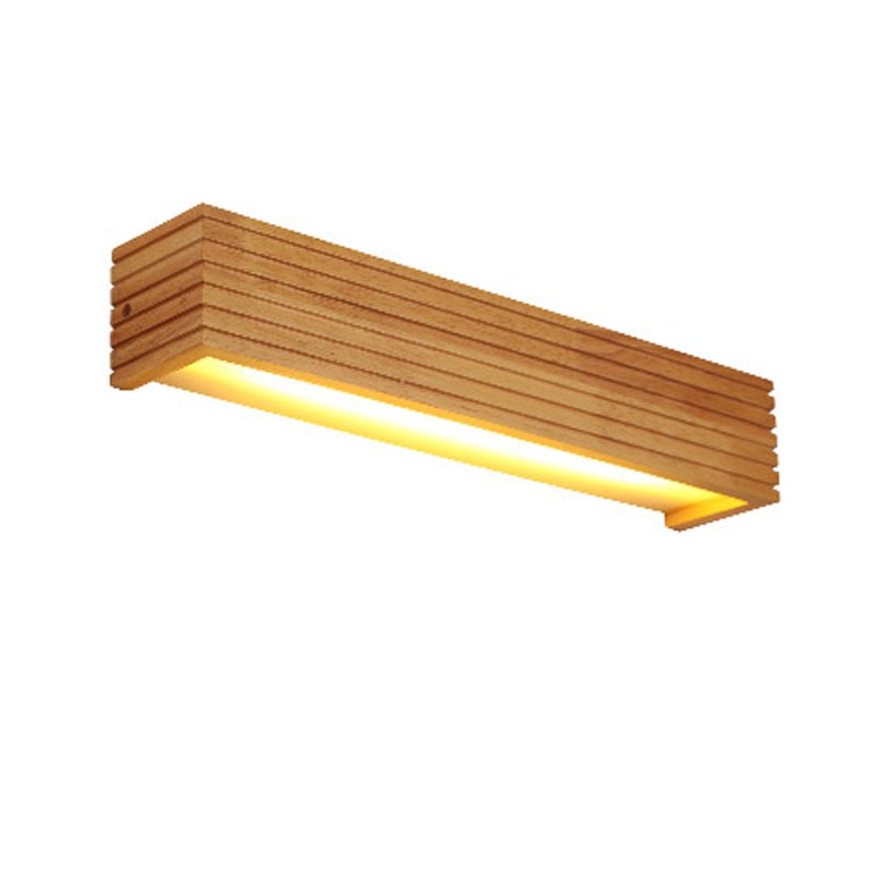 Modern Japan Style Led Oak wooden Wall Lamps