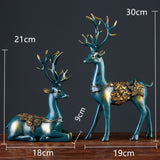 Nordic Home Decoration Deer Head Resin Statue Figurine