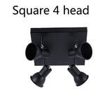 Multiple 5 heads black Iron led Ceiling Lights