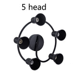 Multiple 5 heads black Iron led Ceiling Lights