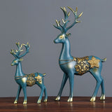 Nordic Home Decoration Deer Head Resin Statue Figurine