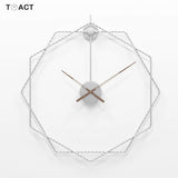 Iron Art Large Clock Simple European Mute Wall Clocks