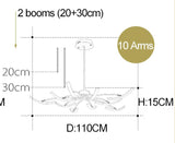 MDWELL Matte Black/White Finished Modern Led Ceiling