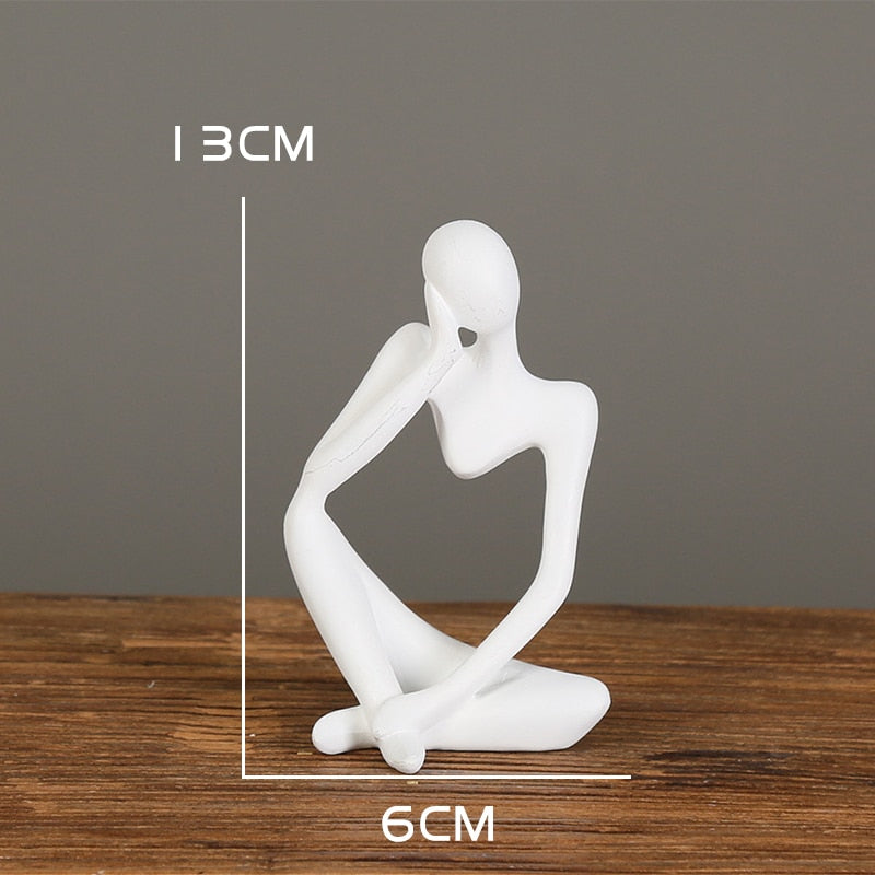 Nordic Art Abstract Thinker Statue Modern European Style