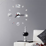 Digital Wall Clock Sticker Modern Design DIY Kitchen