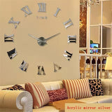2022 New 3D Roman Numeral Acrylic Mirror Wall Clock