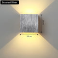 6W Up and Down Wall Lamps gold silver LED Aluminum Wall Light