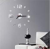 Mini Home Wall Clock 3D DIY Acrylic Mirror Stickers