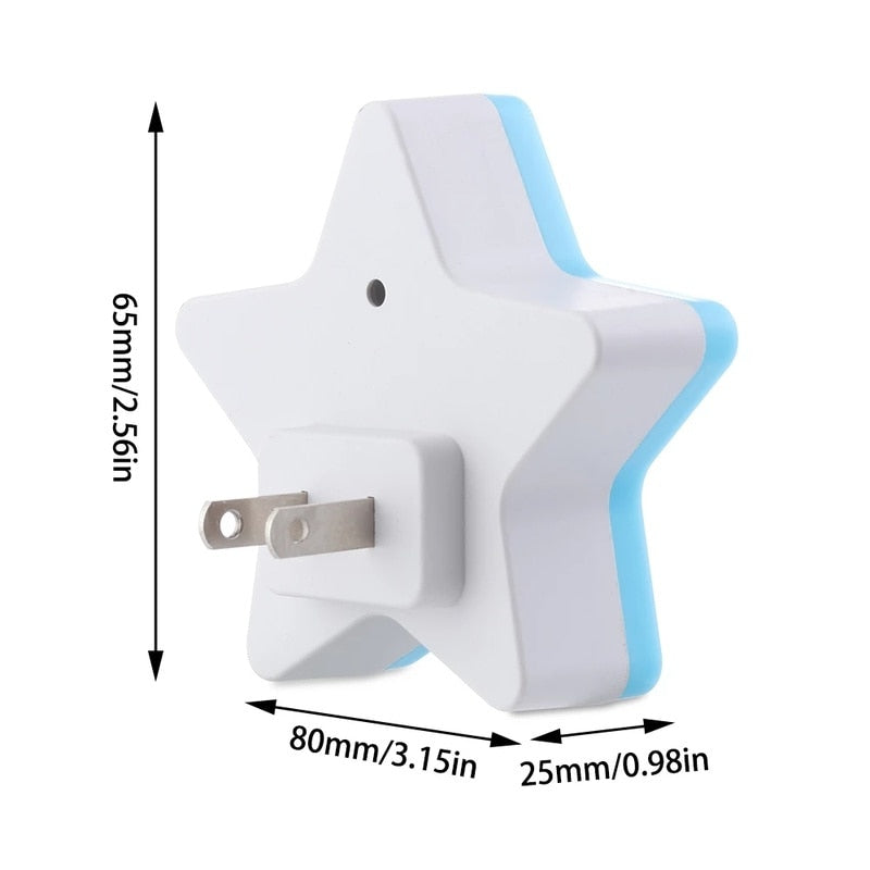 Star Shape Lamp LED Night Lights Bedside Wall Lamp