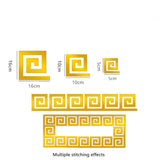 10Pc Acrylic with Adhesive Wall Decor Sticker Mirror for Living Room