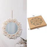 Boho Macrame Round Mirror Decorative Mirrors