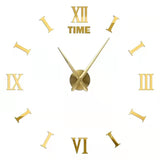 2022 New 3D Roman Numeral Acrylic Mirror Wall Clock