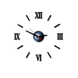 Mini Home Wall Clock 3D DIY Acrylic Mirror Stickers