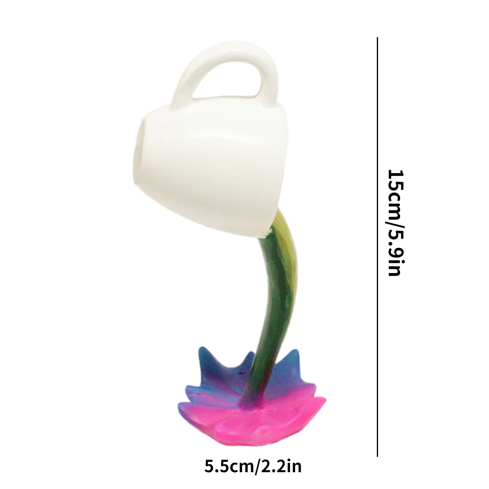 Resin Statues Floating Coffee Cup Art Sculpture Kitchen Home Decor
