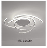 Black White Modern led Ceiling Lights for Living Room