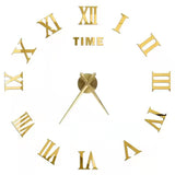 2022 New 3D Roman Numeral Acrylic Mirror Wall Clock