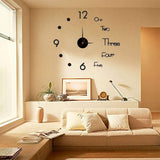 3D Wall Clock Luminous Frameless Wall Clocks DIY