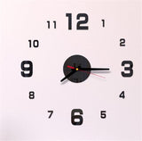 Mini Home Wall Clock 3D DIY Acrylic Mirror Stickers