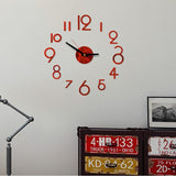 Mini Home Wall Clock 3D DIY Acrylic Mirror Stickers