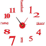 3D Wall Clock Luminous Frameless Wall Clocks DIY