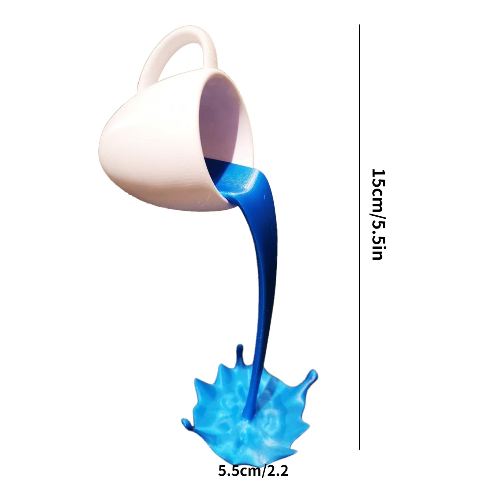 Resin Statues Floating Coffee Cup Art Sculpture Kitchen Home Decor