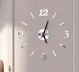 Mini Home Wall Clock 3D DIY Acrylic Mirror Stickers