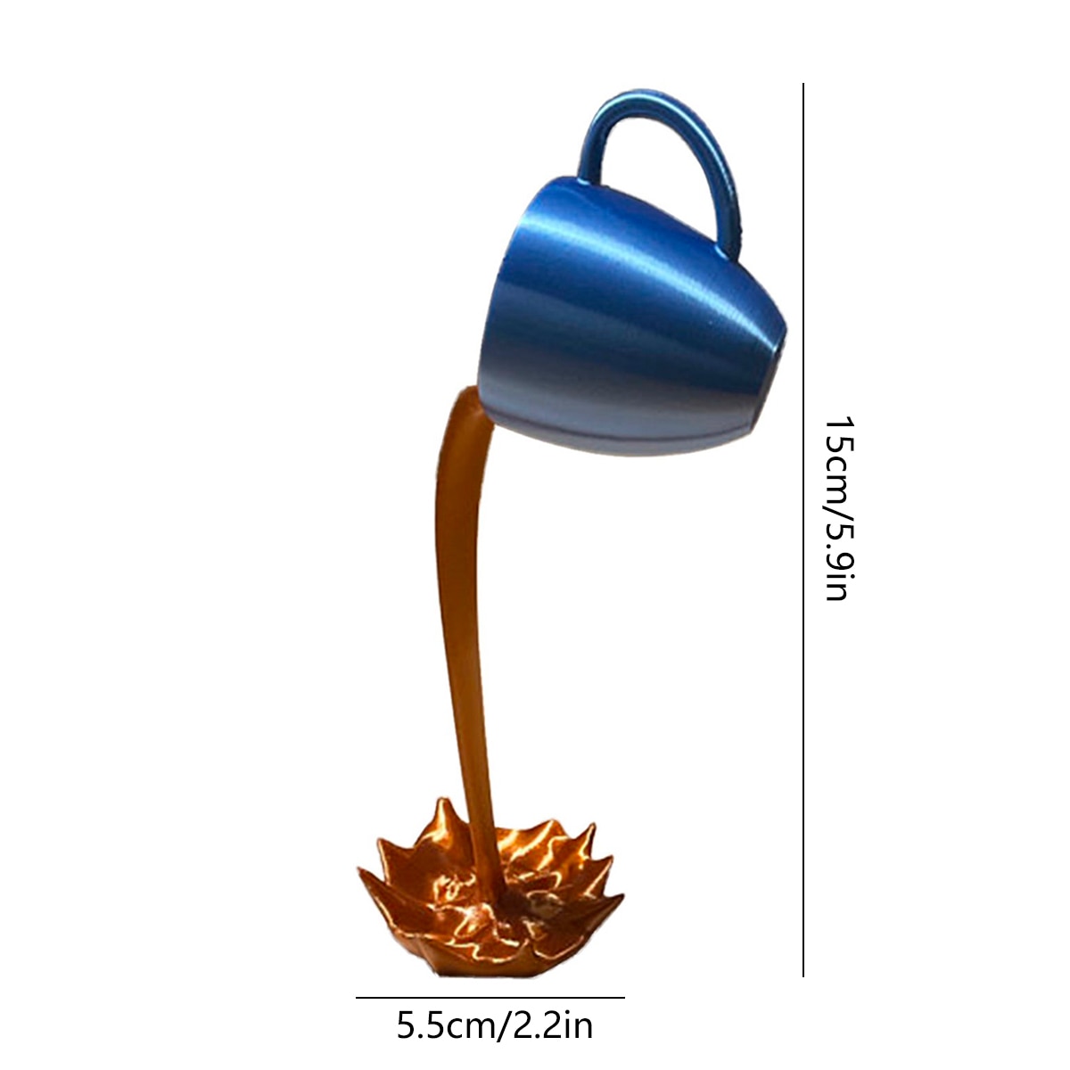 Resin Statues Floating Coffee Cup Art Sculpture Kitchen Home Decor