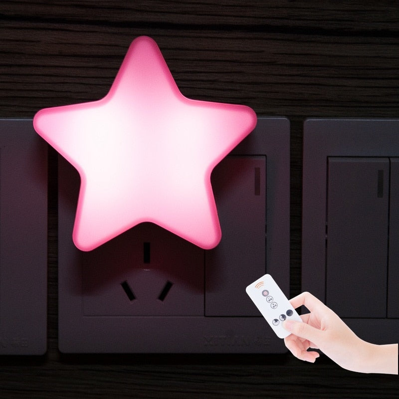 Star Shape Lamp LED Night Lights Bedside Wall Lamp