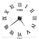 2022 New 3D Roman Numeral Acrylic Mirror Wall Clock