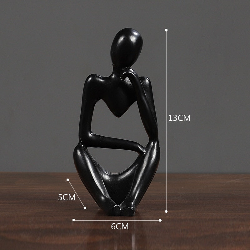 VORMIR Thinker Resin Statue Nordic Abstract Figurine Crafts